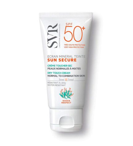 écran minéral teinté SVR SPF 50 peaux mixtes