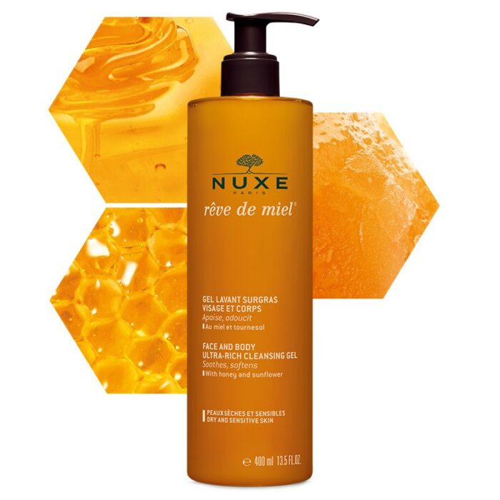 NUXE REVE DE MIEL GEL LAVANT SURGRAS VISAGE ET CORPS 400 ML