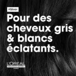 L'Oréal Professionnel Silver – Shampooing Déjaunissant Cheveux Gris et Blonds 300 ml