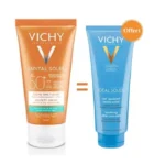 VICHY OFFRE CAPITAL SOLEIL CREME ONCTUEUSE PEAU NORMALE A SECHE SPF 50+ -50 ML + LAIT APRES SOLEIL 100ML OFFERT