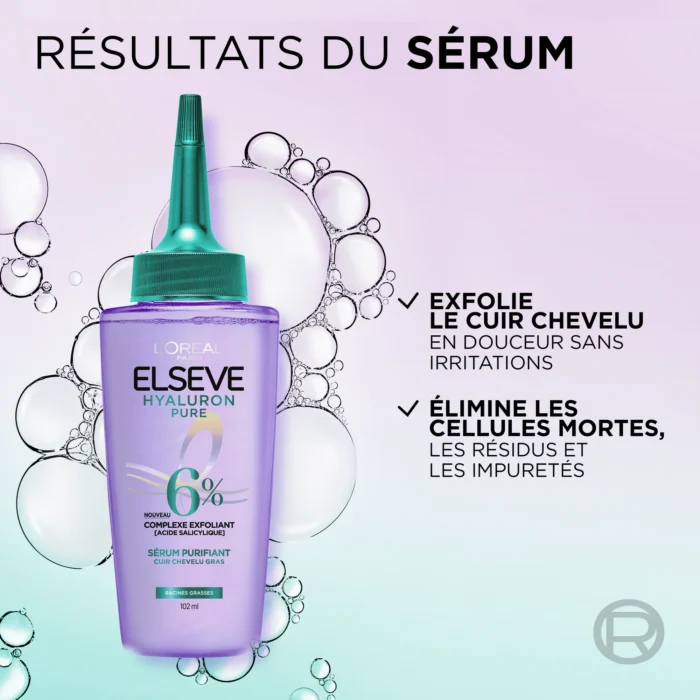 L'Oréal Elsève Hyaluron Pure Sérum Purifiant Maroc L'Oréal Elsève Hyaluron Pure Sérum Purifiant